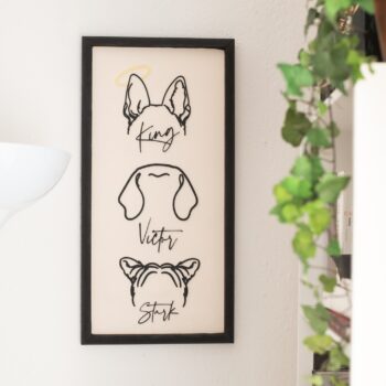 Αναμνηστικό κάδρο με τους τετράποδους φίλους μας