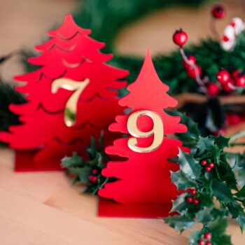 Χριστουγεννιάτικη αρίθμηση τραπεζιών 1-10